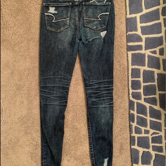 American Eagle Outfitters Patched Rip Jeans - Picture 2 of 4
